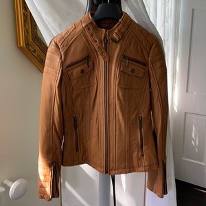 Michael Michael Kors leather moto jacket sz XS